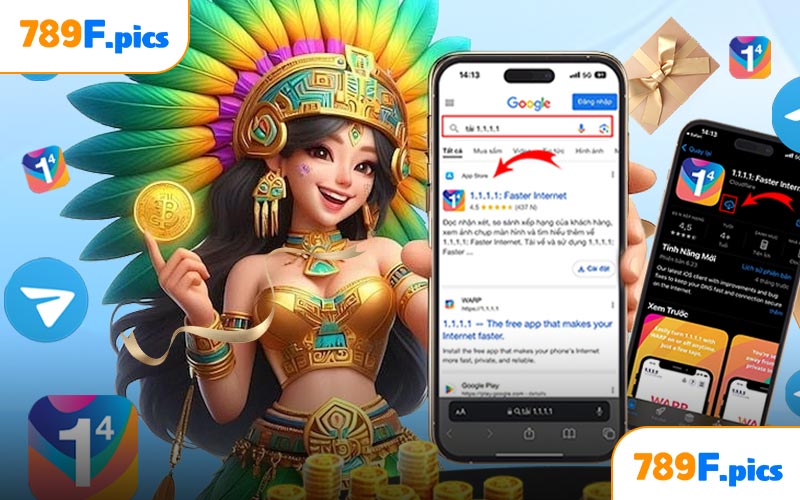 Hướng dẫn chi tiết các  bước tải app 789F 